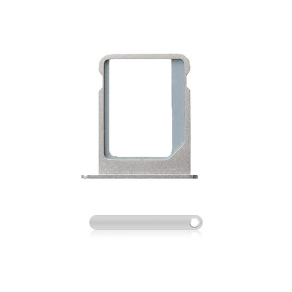 Replacement Sim Tray Compatible For iPhone 4S (Silver)