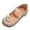 Beige, variant on Gyujnb Hollow Cutout Mary Jane Shoes Hook and Loop Breathable Flat Casual Shoes (Toddler,Little Girls),5.5-6 Years