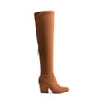 thumbnail image 2 of Dream Pairs Women's Thigh-High Pointed-Toe Boots Tall Chunky Block Heel Fall Fashion Sexy Style, 2 of 8
