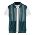 thumbnail image 2 of Xysaqa Big & Tall Men's Vests Summer Casual Outdoor Work Travel Photo Fishing Vest Lightweight Mesh Breathable Sleeveless Full Zip Jacket Vest with Multi Pockets 3X 4X 5X Summer Savings, 2 of 8