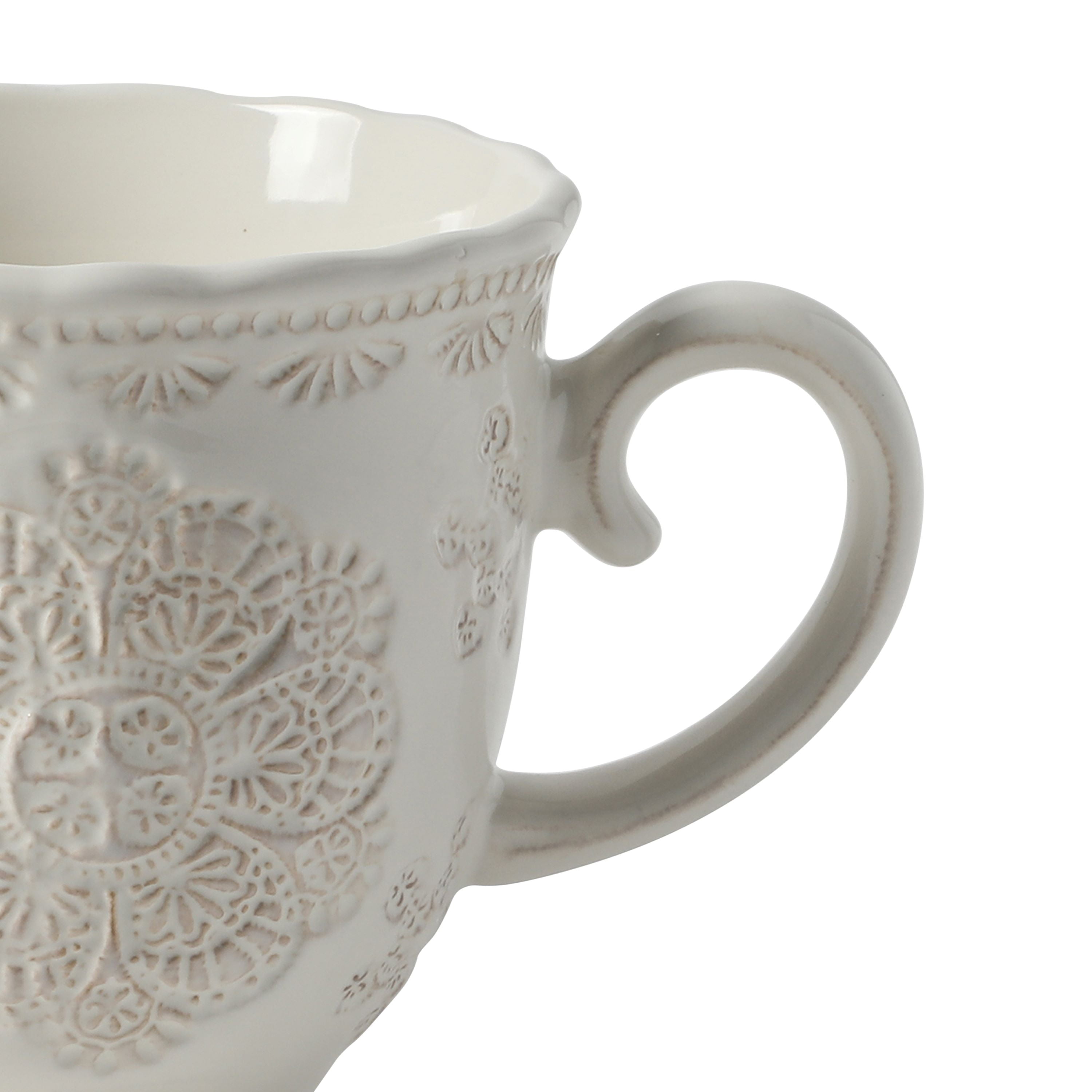 The Pioneer Woman. - Brandclub - The Pioneer Woman Vintage Lace Mug, White