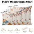 thumbnail image 5 of Throw Pillow Covers, Orange Blue Grey Pumpkins Fall Decorative Throw Pillow Covers 20x20 Inch, Thanksgiving Botanical Rustic Square Linen Pillow Cases for Couch/Living Room/Sofa, 5 of 9