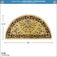 thumbnail image 2 of Achla Designs Minuteman International Oriental Half Round Hearth Rug, 56 Inch Long, Beige - 2' x 6' Runner, 2 of 5