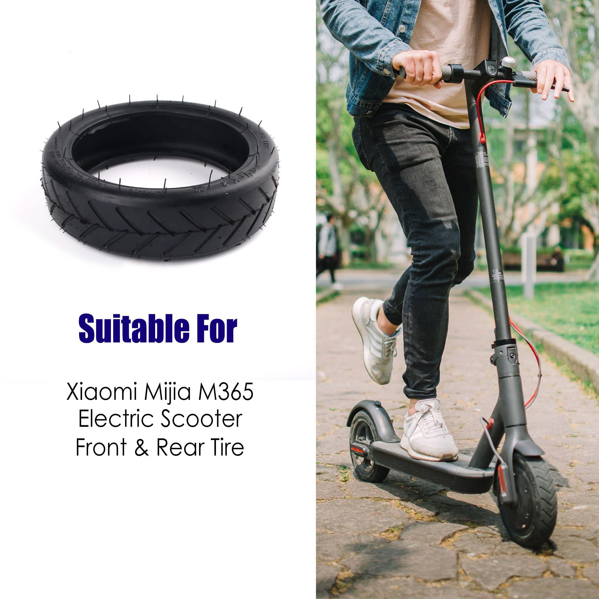 8.5 Inches Electric Scooter Tires 50/75-6.1 Compatible for Gotrax Gxl  V2/Xiaomi M365/Pro/1S Electric Scooter Outer Tire 8 1/2X2 Tube Tire  Replacement