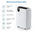 thumbnail image 4 of Yaufey 2500 Sq. Ft Home Dehumidifier for Medium to Large Rooms and Basements with Auto or Manual Drainage 0.48 Gallon Water Tank Capacity - Low Noise and 24 Hr Timer, 4 of 5