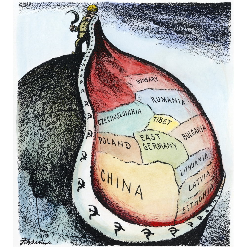 Russia Imperialism 1951 NThe New Imperialism American Cartoon On The