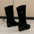 thumbnail image 6 of POROPL Winter Boots for Women Mid Calf Retro Shoes,Boots for Saving Size 7, 6 of 9