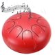thumbnail image 1 of ZHAOCHENG Tambor de lluvia para jardín exterior, tambor de chakras para lluvia al aire libre, tambor de lluvia con carillón de chakras impermeable de 6 pulgadas y 8 notas rojas, 1 of 5