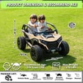 thumbnail image 3 of sopbost 24V 2 Seater Kids UTV XL with Remote Control, Quicksand, 3 of 9