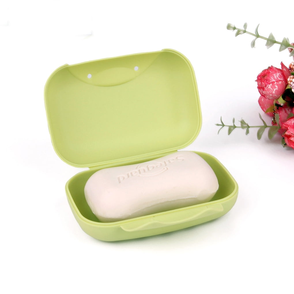 Travel Soap Dish Box Case Holder Flower Container Wash Shower Home Bathroom D 