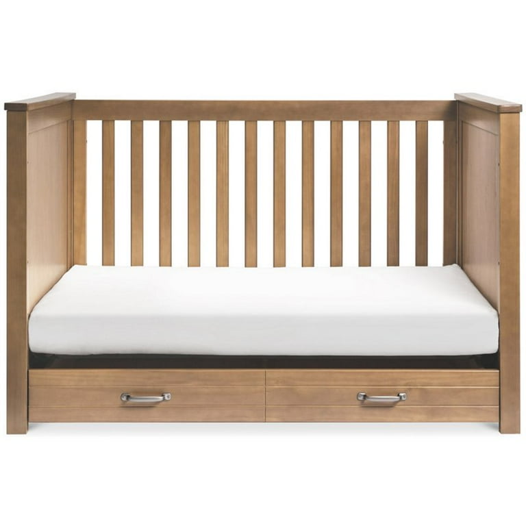 DaVinci Asher 3 in 1 Convertible Crib with Toddler Bed Conversion Kit Hazelnut