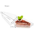 thumbnail image 2 of Scheam 100 Pieces Cake Slice Plastic Containers with Lids 5 Inches Hinged Lid Cheese cake Container, for Home, Bakery and Cafe(Transparent ), 2 of 7