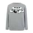 thumbnail image 4 of zaveiop Womens Fair Isle Oversized Striped Sweater Women Color Block Batwing Sleeve Pullover Sweaters Fall Crewneck Knit Tops (Z2-Grey, 3XL), 4 of 6
