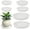Black, variant on 6 Pack Wave Plastic Plant Saucer, White Round Drip Tray, Heavy Duty Plastic Flower Pot Tray for Indoor Outdoor Home Garden 6/7/9 Inch