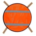 thumbnail image 1 of Lipstore Blaze Orange Security Panel with Reflective Strips Multipurpose Lightweight Hook 41x25cm, 1 of 8