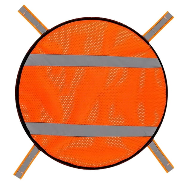 Lipstore Blaze Orange Security Panel with Reflective Strips Multipurpose Lightweight Hook 41x25cm