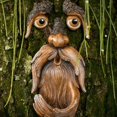 thumbnail image 1 of Comedero para pájaros con cara de árbol, comedero para pájaros de resina, decoración de jardín, escultura de árbol, decoración divertida al aire libre, 1 of 4