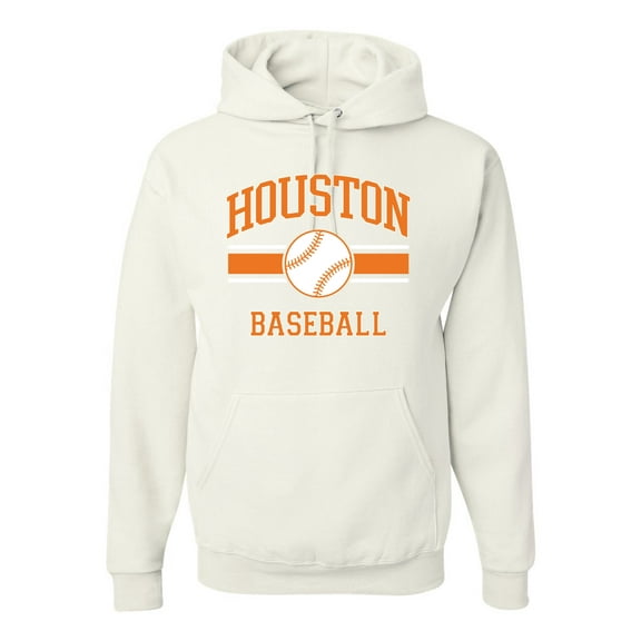 Wild Bobby City of Houston Baseball Fantasy Fan Sports Unisex Hoodie Sweatshirt, White, X-Large