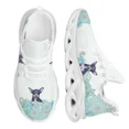 thumbnail image 1 of Zapatillas de malla para exteriores, estilo chihuahua, con diseño bohemio de cachemira, con cordones y plataforma para mujer, calzado informal para correr, 1 of 6