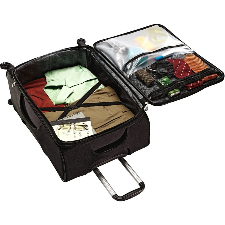 American Tourister iLite Xtreme Travel Luggage Case Roller Travel Essential Black Walmart