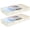 Soft-White-2 Pack-4 Inch, variant on 4 Inch Low Profile Under Bed Stordrawer 4 Pack Lightweight Underbed Clothes Container Bwith No Sturcture Shallow Bag For Dorm & Homer Lids Water-resistant Fabric