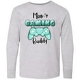thumbnail image 3 of Inktastic Mom's Gaming Buddy- Aqua Controller Long Sleeve Youth T-Shirt, 3 of 5