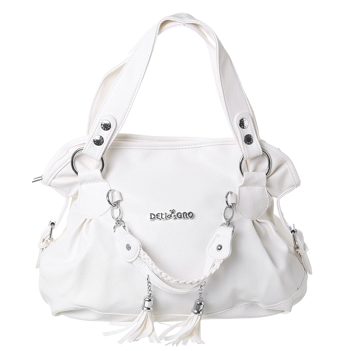 OVER EARTH Womens Handbags Soft Leather Hobo Shoulder Bag Ladies Crossbody Tote Purses with Tassel