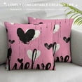 thumbnail image 3 of PHYHOO Valentine's Day Love Pink Throw Pillow Cover,  Wedding Cushion Case Decoration for Sofa Couch, 3 of 5