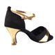 thumbnail image 4 of Zapatos Latinos, Satén Transpirabilidad 37-40 Negro+Oro 1 Par Zapatos De Baile, Entrenamiento Para Danza OTVIAP Latin shoes, 4 of 8