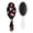 White-175, variant on Sketch Style Floral Hair Brush, Minimalist Artistic Detangler Hairbrush with Aesthetic Tribal Style, Suitable for Women Men Girls Kids, Wet & Dry Use