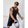 thumbnail image 2 of COOFANDY Mens Running Tank Top Cotton Sleeveless Workout T Shirts Muscle Tees for Men, 2 of 6