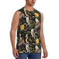 thumbnail image 2 of Fotbe Owls And Plants Men's Camiseta sin Mangas Estampada para Hombres, Playera Casual para Gimnasio, Entrenamiento, Playa-X-Large, 2 of 7