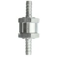 thumbnail image 4 of tooloflife Aluminum Alloy Fuel Non Return One Way Check Valve for Diesel Gasoline Diesel 6mm-12mm Silver, 4 of 6