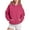 Hot Pink Plus Size Womens Sweatshirts, variant on BSDJILFG Raglan Hoodies for Juniors Fall Trendy Tunic Sweatshirt Long Sleeve Casual Solid Color Pullover with Hood