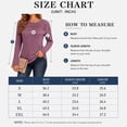 thumbnail image 5 of Women's Long Sleeve Ribbed Knit Tops Crew Neck Lace Crochet Casual Tunic Shirts for Fall Daily Work Wear, 5 of 7