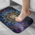 thumbnail image 5 of 1pc Mandalas Absorbent Non-Slip Bathroom Thickened Flannel Rug Decor,Soft,Quick Drying,Suitable For Indoor/outdoor Use,Bathrooms,Bedrooms,Kitchens,Terrace,Laundry Rooms,16"x24", 5 of 7