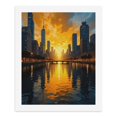 thumbnail image 5 of Paint By Numbers Kit for Adults Beginner - Sunset Skyline Reflected River DIY Canvas Painting Kits for Adults, Frameless Paint By Number for Adults for Home Wall Decor 16x20 Inch, 5 of 7