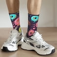 thumbnail image 5 of Goofa Donuts1 Printed Men's Crew Socks, Soft Durable Breathable Moisture-Wicking with Odor Control Cotton socks, 5 of 9