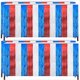 thumbnail image 1 of Paquete de 4 Decoraciones para el 4 de Julio, Faldas de Mesa con Flecos Metálicos y Espumillón, Decoraciones Patrióticas para Fiestas en Rojo, y Azul., 1 of 5