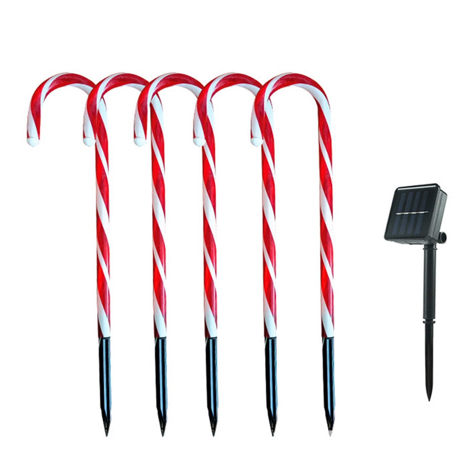 Candy Cane Pathway Light Solar Cane Light for Outdoor Christmas