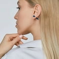 thumbnail image 6 of BNNG 2PCS Screw Piercing Earrings Punk Style Personalized Screw Earrings Personalized Earrings Funny Halloween Accessories Unisex Stainless Steel Piercing Cross Screws Hoop Earrings Ear Stud, 6 of 6