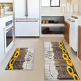 thumbnail image 5 of Sunflower Kitchen Rugs Mat Set of 2 Farmhouse Rustic Kitchen Rugs Kitchen Floor Mats Non Slip Washable Sunflower Kitchen Decor, 5 of 6