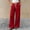 Red, variant on Girls Solid Sweatpants Elastic Waist Drawstring Wide Straight Leg Pants Casual Loose Trousers with Pockets White 7-8 Years