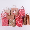 thumbnail image 2 of Bolsas de regalo de Navidad de papel Kraft marrón ecológicas impresas personalizadas al por mayor para fiesta decorativa de Navidad, 2 of 4