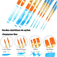 thumbnail image 3 of "20 Pinzas Acrílicas De Nailon Con 5 Paletas De Pintura Lab.G, Blanco ", 3 of 5