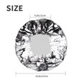 thumbnail image 4 of Kdxio Tiger Butterfly Floral Art Print Shower Cap for Women,Elastic and Reusable,Double Waterproof Layers Bathing Hat, 4 of 6