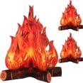 thumbnail image 1 of 3D Decorative Cardboard Campfire Centerpiece Artificial Fire Fake Flame Paper Party Decorative Flame Torch, 1 of 1