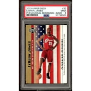 LeBron James Rookie 2003 UD LeBron James Phenomenal Beginning Gold #20 PSA 9