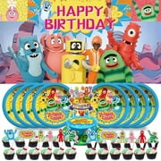 Yo Gabba Gabba Party Supplies Birthday Decorations Plates Banner Kids Cake Toppers Set Decor