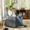 thumbnail image 5 of Gray Modular Sectional Sofa with Storage, Convertible Couch for Living Room, Deep 27" Seats, Memory Foam Cushions, Solid Wood Frame, Linen Upholstery, Flexible Combination Design, 5 of 5
